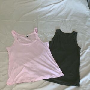 Two stretchy tank tops.